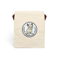 Frenchie Canvas Lunch Bag With Strap