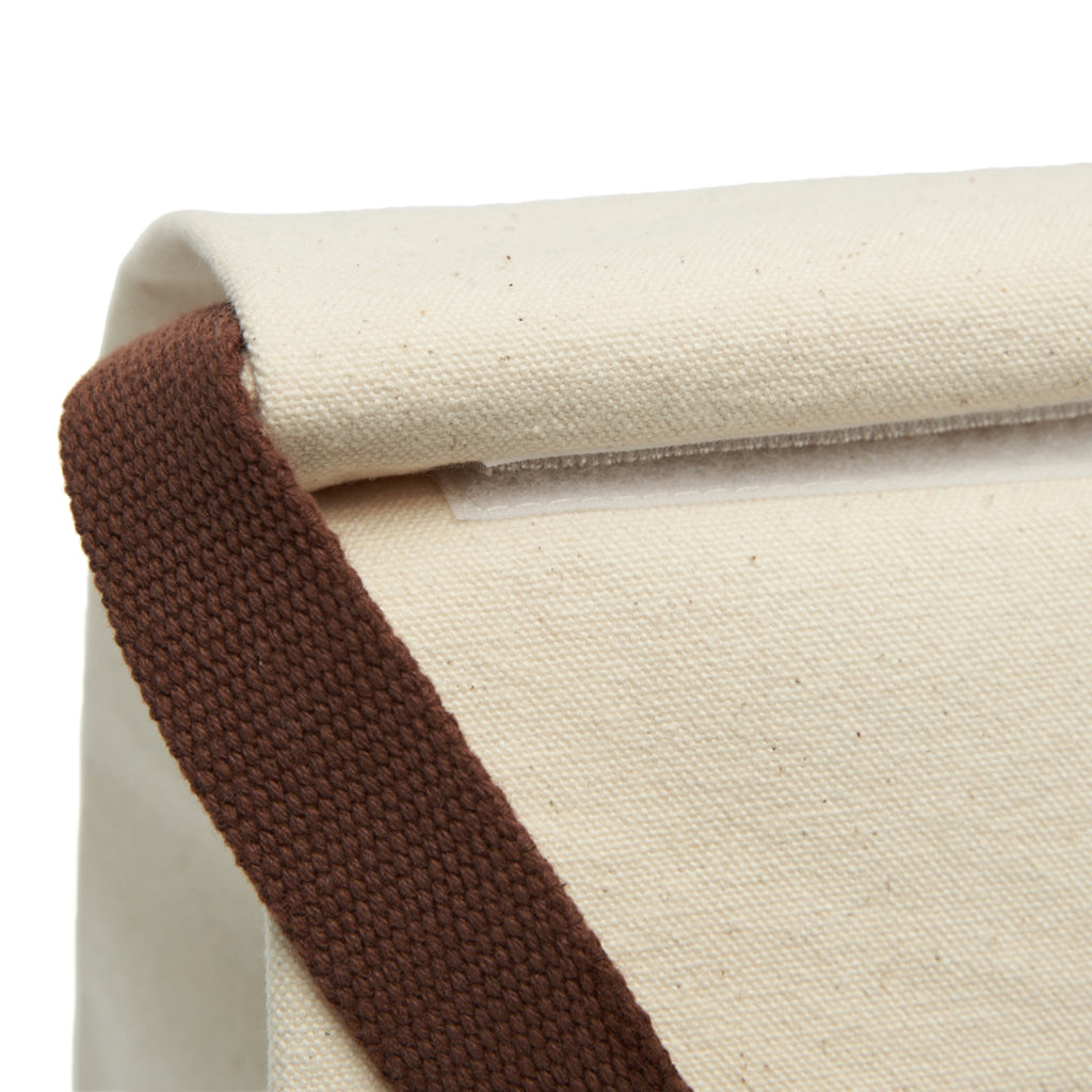 Frenchie Canvas Lunch Bag With Strap