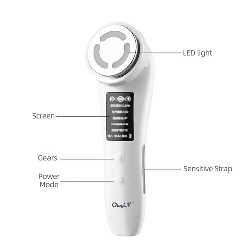 5-in-1 EMS Gesichts-Schönheitsgerät Hautpflege-Tool Elektroporation